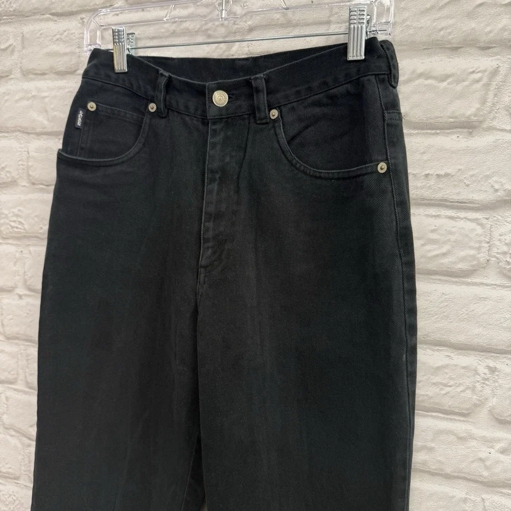 Lauren Ralph Lauren‎ Woman Black High Rise Straight Leg Boyfriend Jeans Sz 8 Y2K